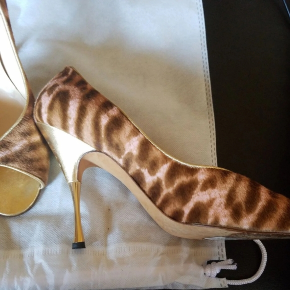 Manolo blahnik pony hair peep toe - Picture 5 of 5